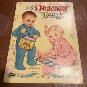 Vintage 4 Nursery Dolls Paper Dolls Clothing Kit 1959 Whitman Publishing Co